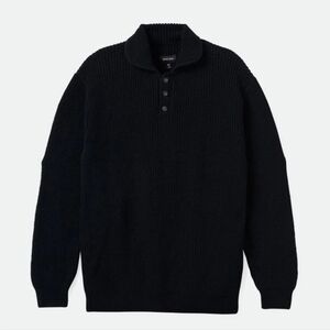 Brixton Black Sweater Jacquard Knit